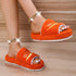 Peep Toe House Slippers For Women Winter Furry Shoes - ROUTINE FASHION